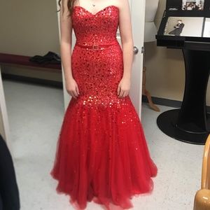 Paris by Tony Bowls Mermaid prom dress